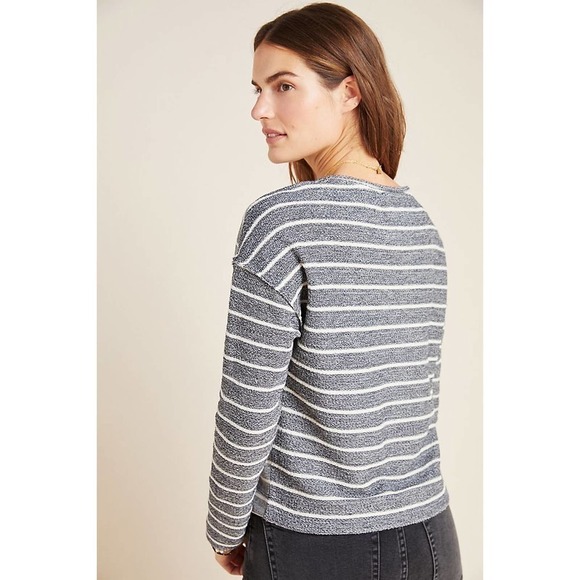 Anthropologie Devin Textured Sweatshirt XS - Picture 4 of 5